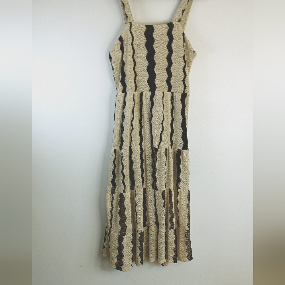 Zara Sundress. Black & Beige.